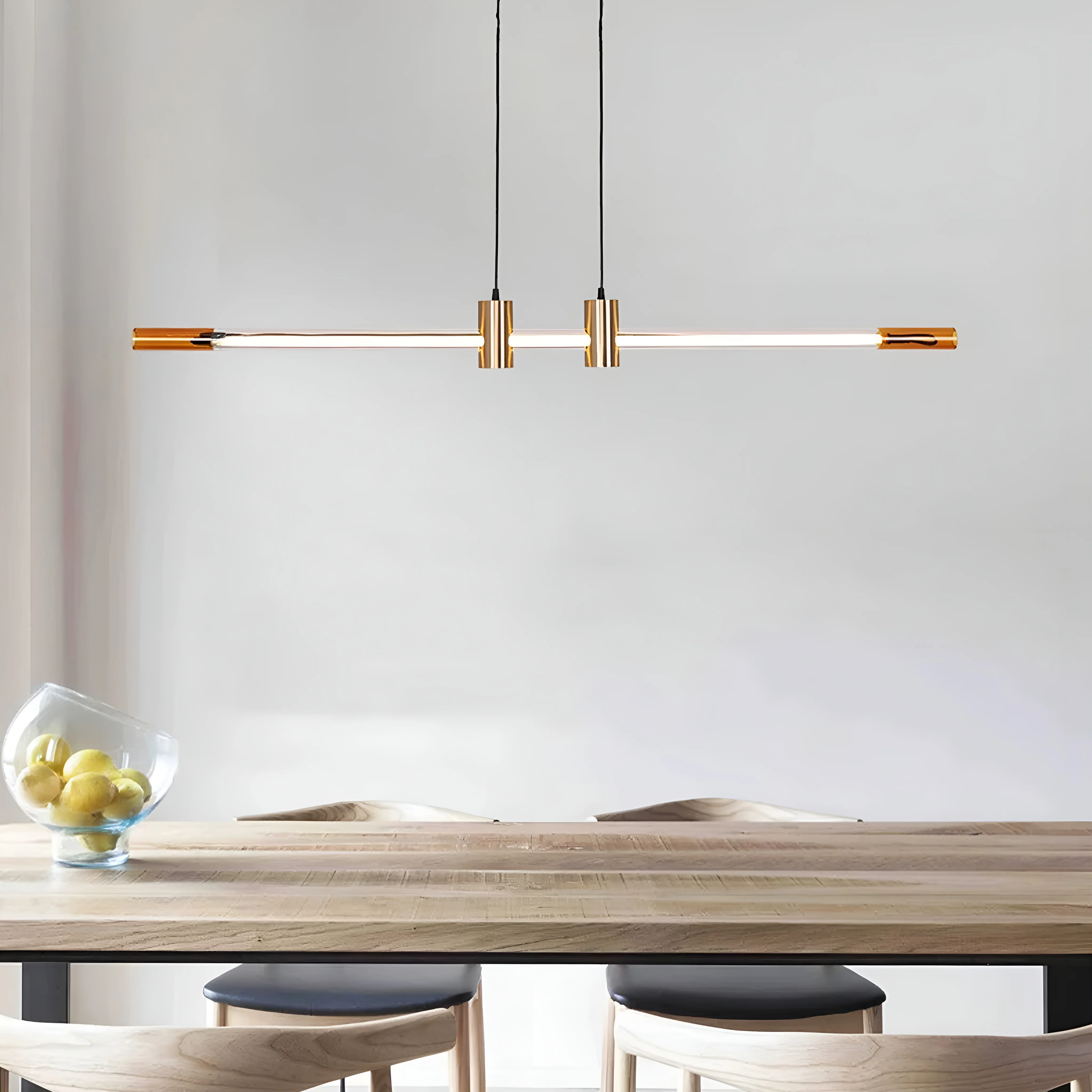 Ruti | Minimalistic Stylish Gold Copper Chandelier
