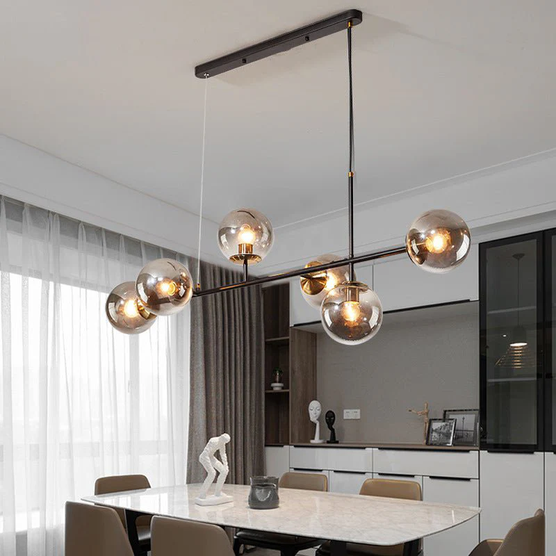 Ilbono | Nordic LED Pendant Light in the Shape of Glass Ball for Dining Room