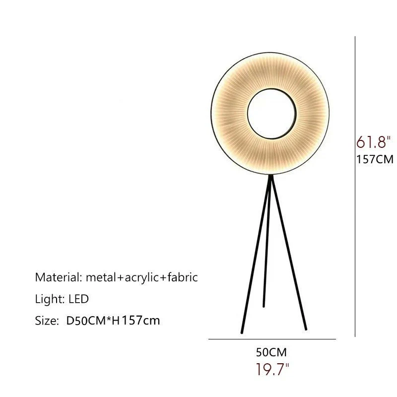Blatten | Minimalistic LED Lamp With Fabric Pleats