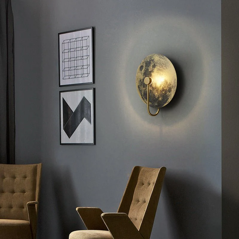 Creative Wall Lamp in the Shape of the Moon, Living Room, Bedroom