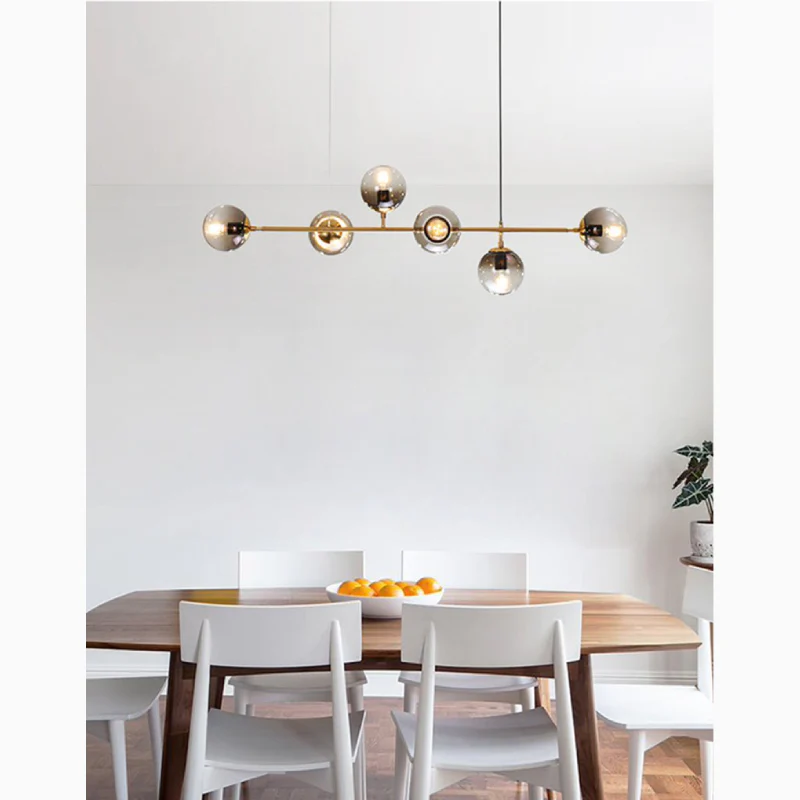 Ilbono | Nordic LED Pendant Light in the Shape of Glass Ball for Dining Room