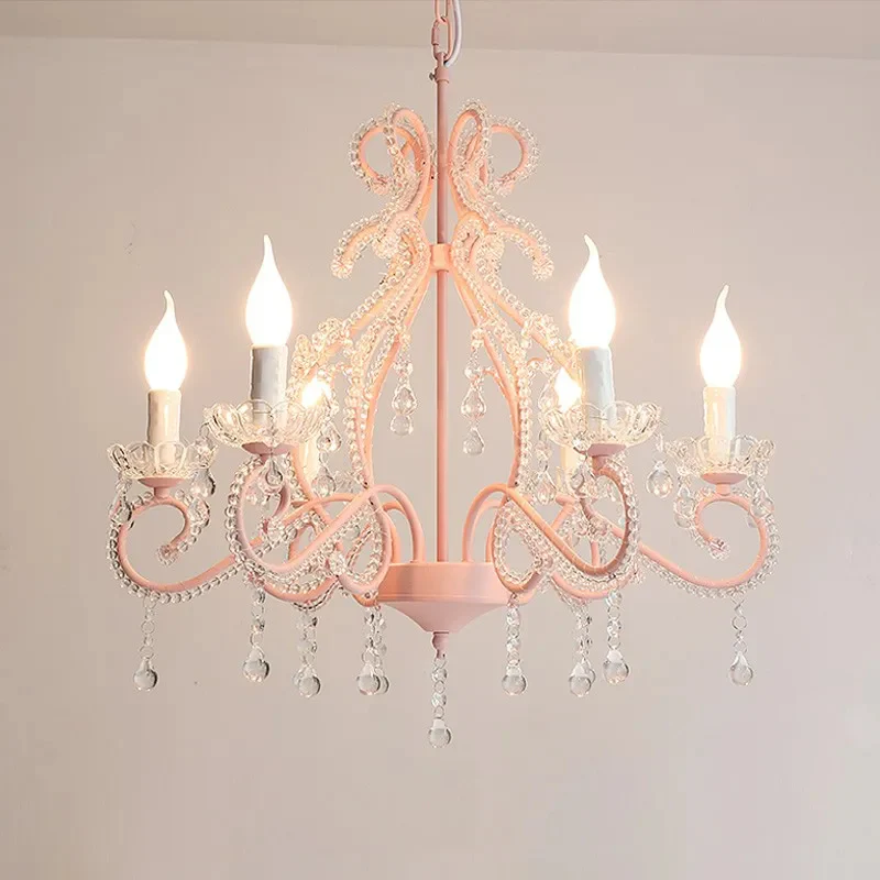 Modern Candle Shaped Children Chandelier for Bedroom