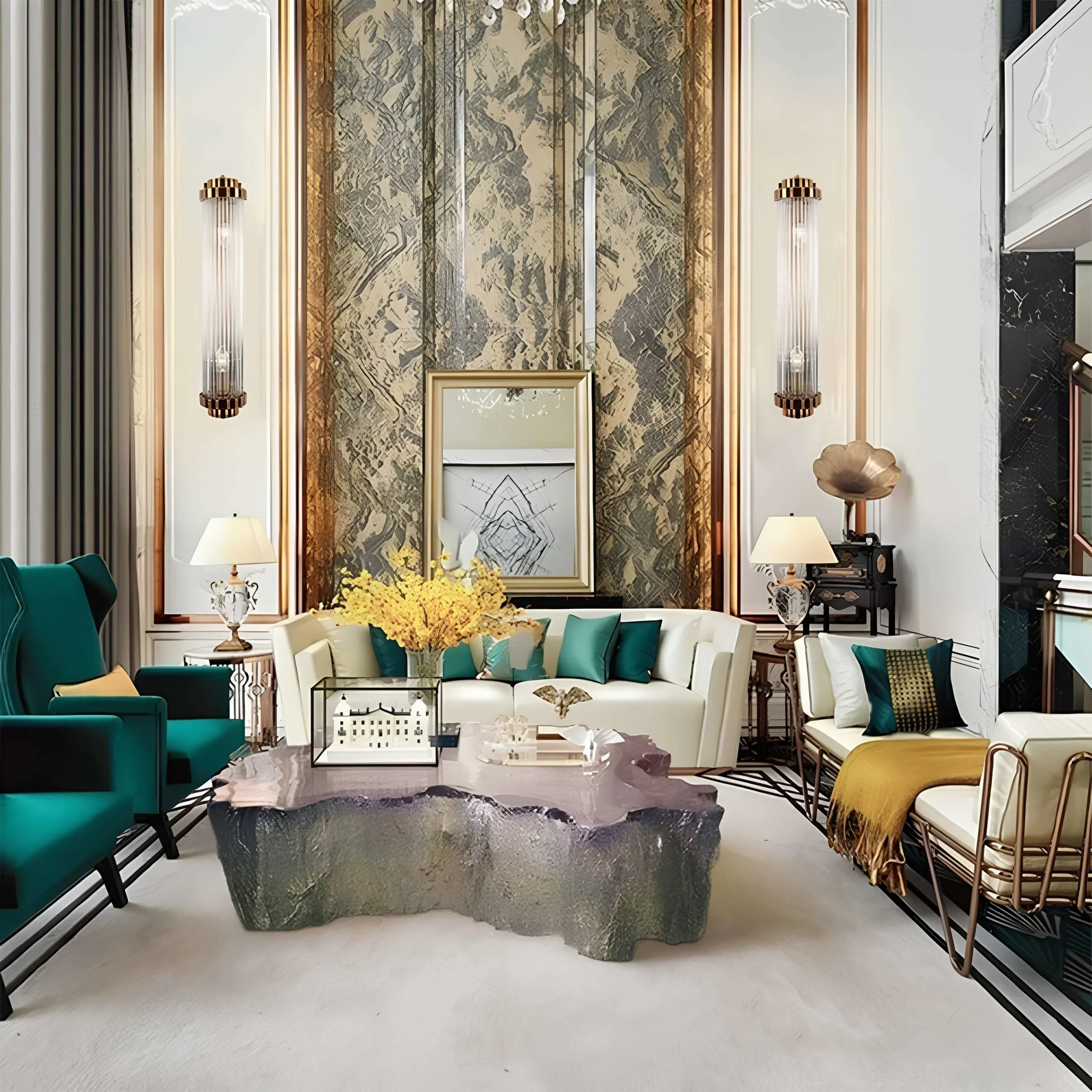 Luxury Crystal Wall Lamp in Nordic Style for Living Room, Bedroom