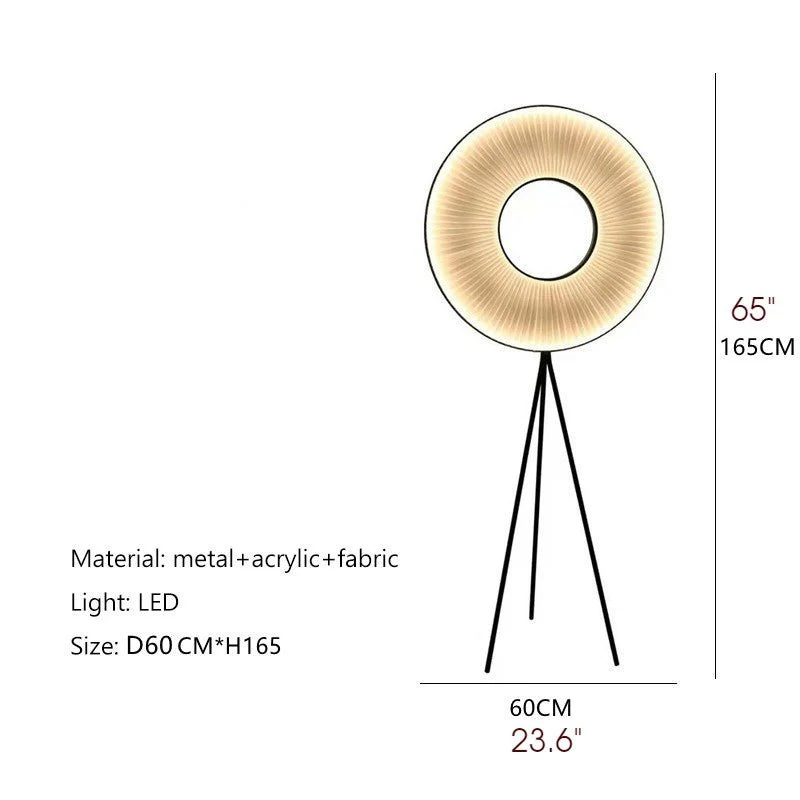 Blatten | Minimalistic LED Lamp With Fabric Pleats