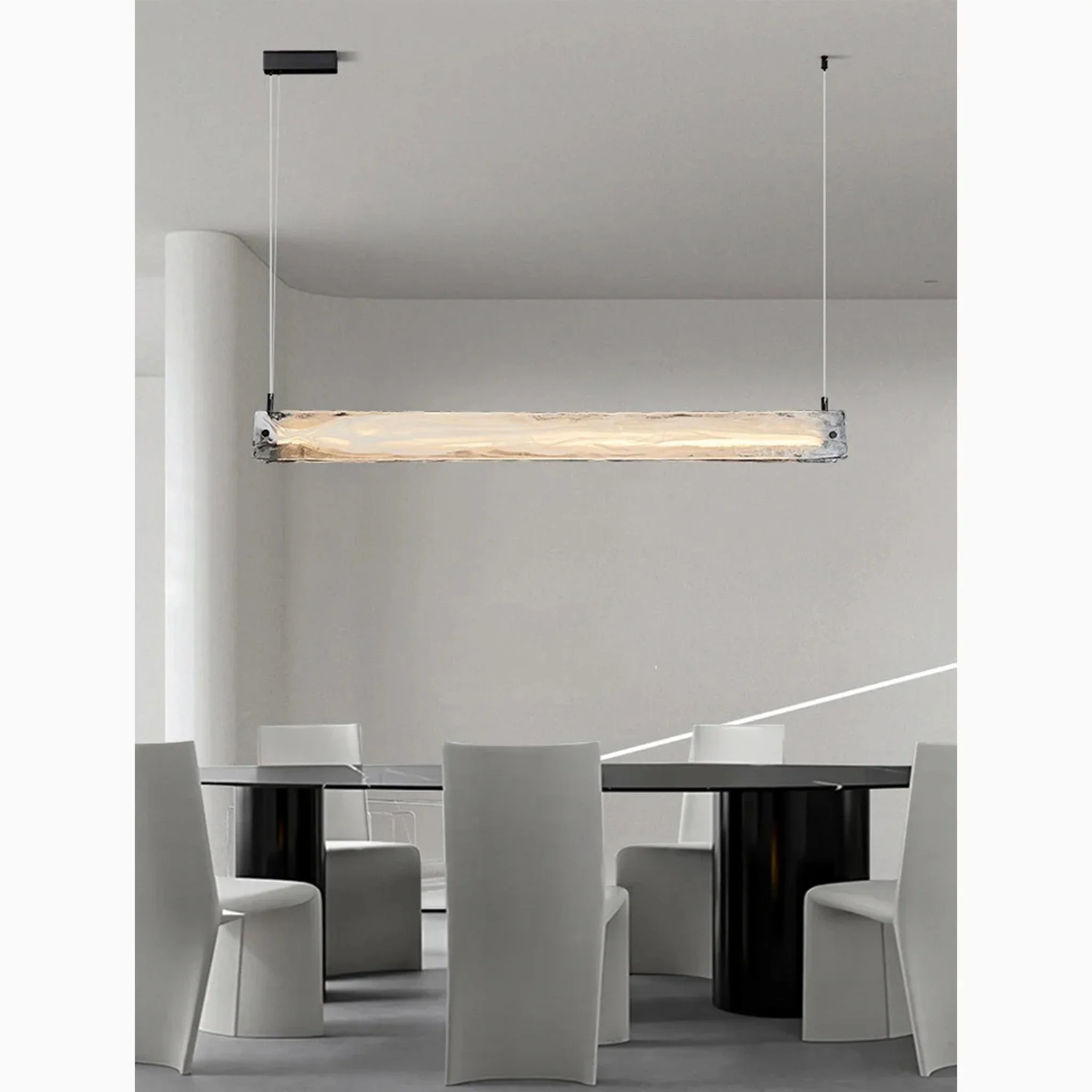 Saanen | Luxury Modern Rectangle Chandelier for Kitchen Island