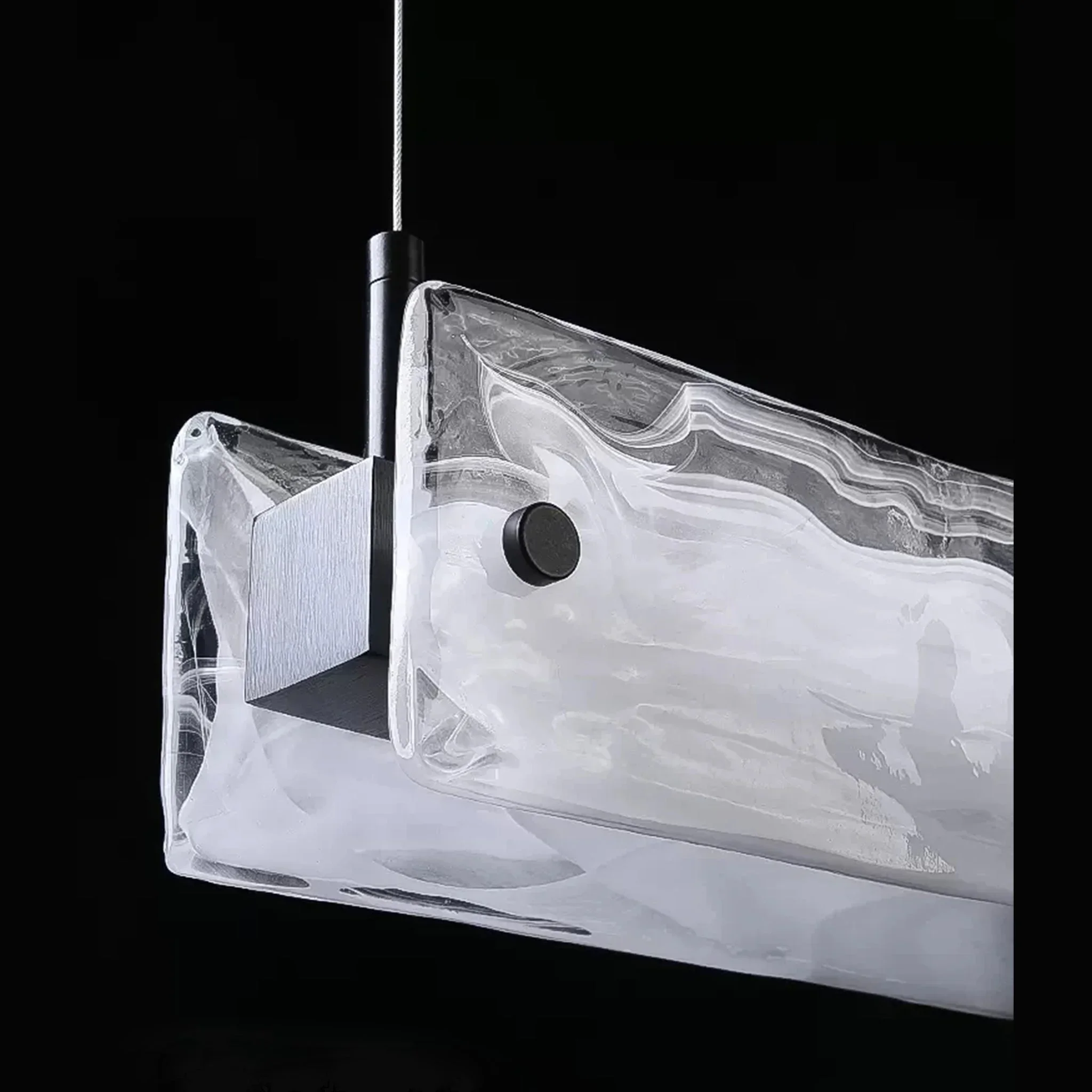 Saanen | Luxury Modern Rectangle Chandelier for Kitchen Island