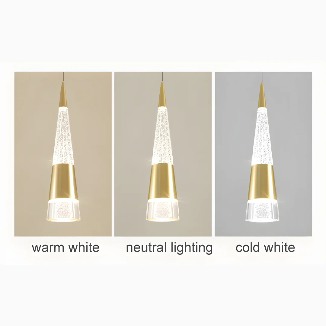 Gorbio | Extraordinary Gold Modern Cones Ceiling Chandelier