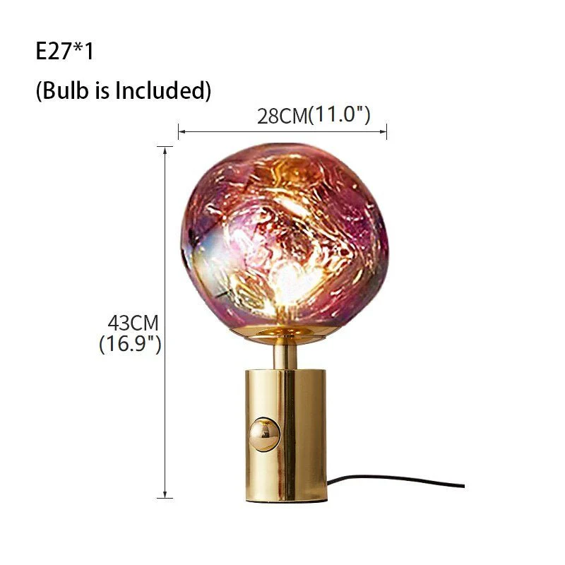 Lava Stone LED Lights Dimmable Room Decor Nightstand Lamp