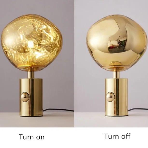 Lava Stone LED Lights Dimmable Room Decor Nightstand Lamp