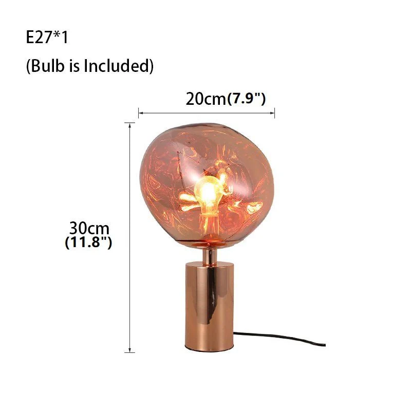 Lava Stone LED Lights Dimmable Room Decor Nightstand Lamp