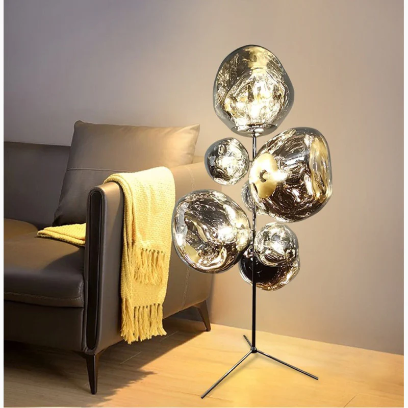 Freiburg | Creative Acrylic Lava Stone LED Floor Lamp