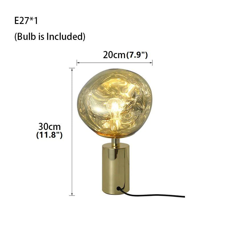 Lava Stone LED Lights Dimmable Room Decor Nightstand Lamp