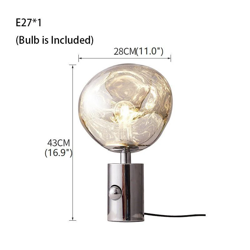 Lava Stone LED Lights Dimmable Room Decor Nightstand Lamp