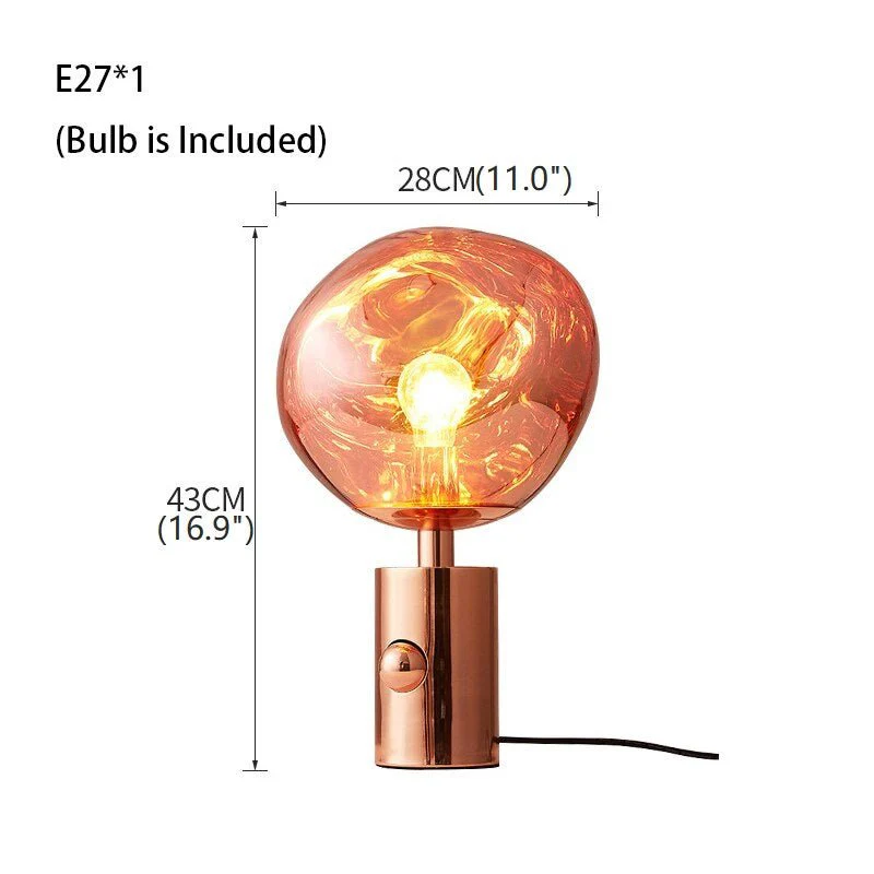 Lava Stone LED Lights Dimmable Room Decor Nightstand Lamp