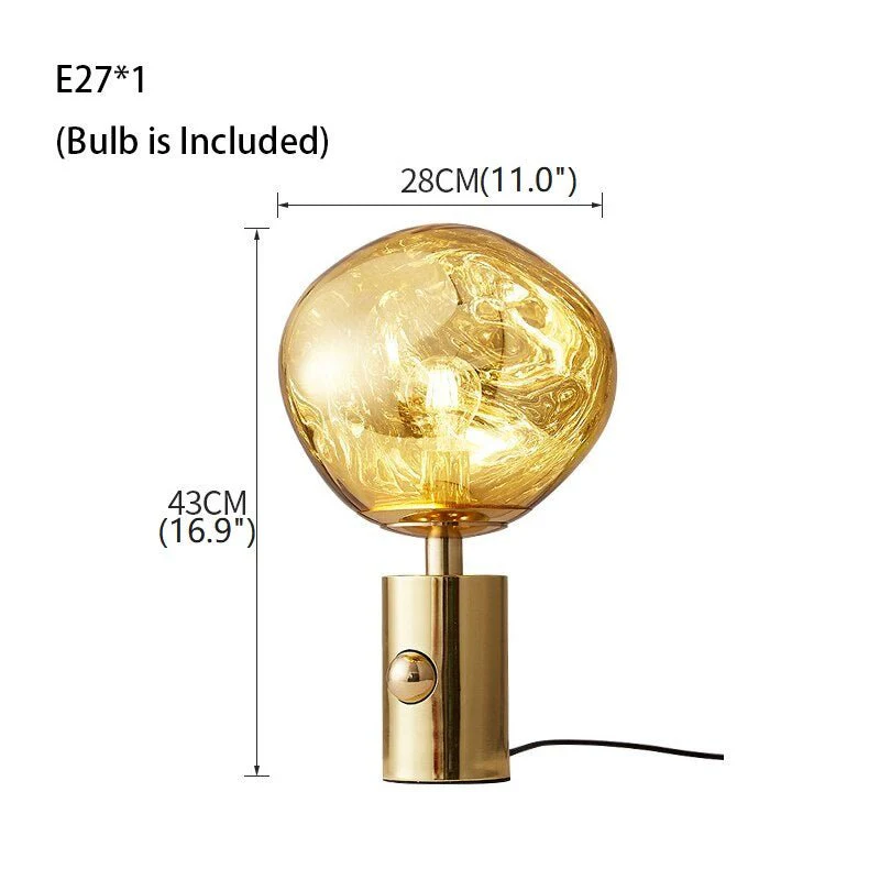 Lava Stone LED Lights Dimmable Room Decor Nightstand Lamp