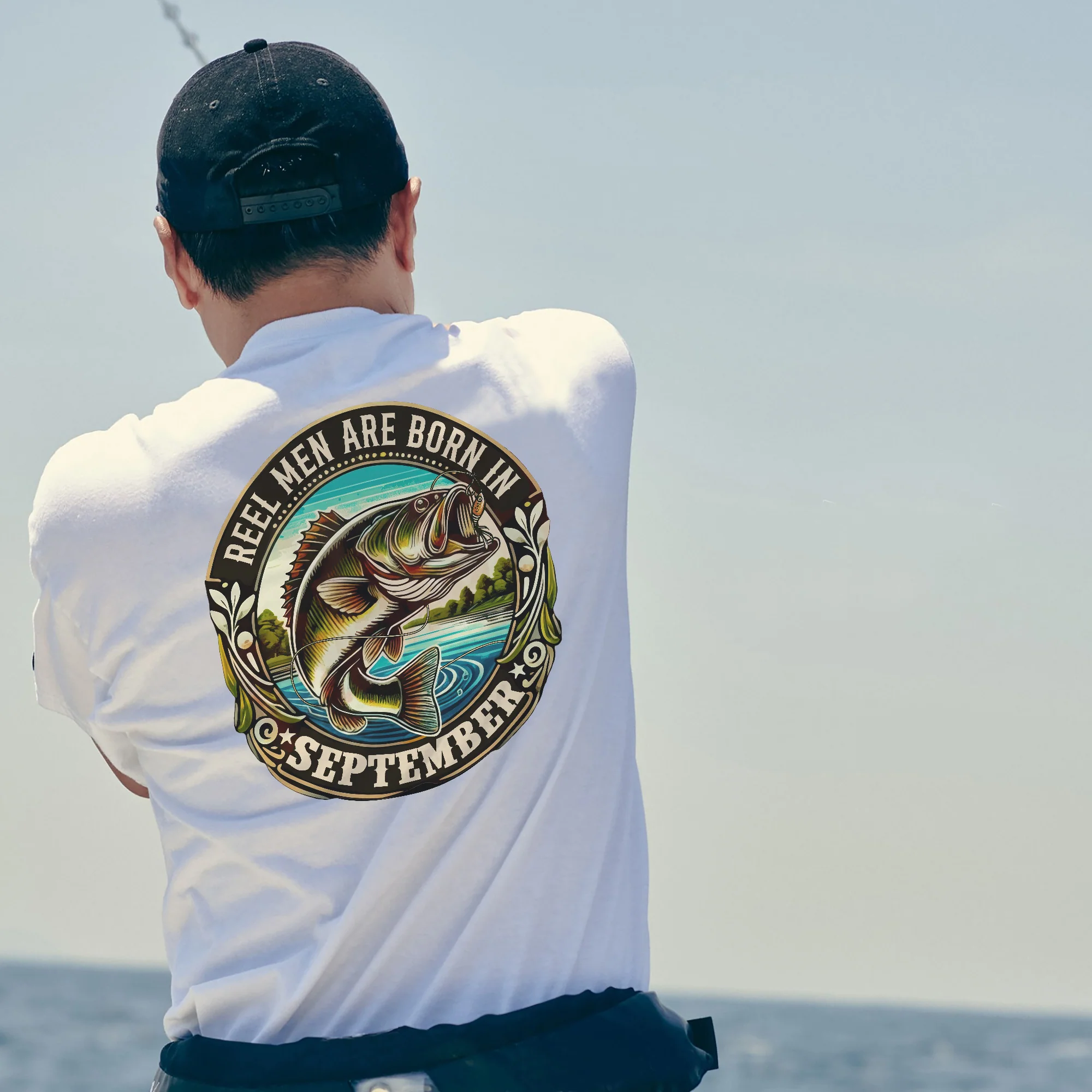 Fishing Birthday Gift Tee for Fisherman - Reel Men Are Born In September Shirt �C Up To 5XL