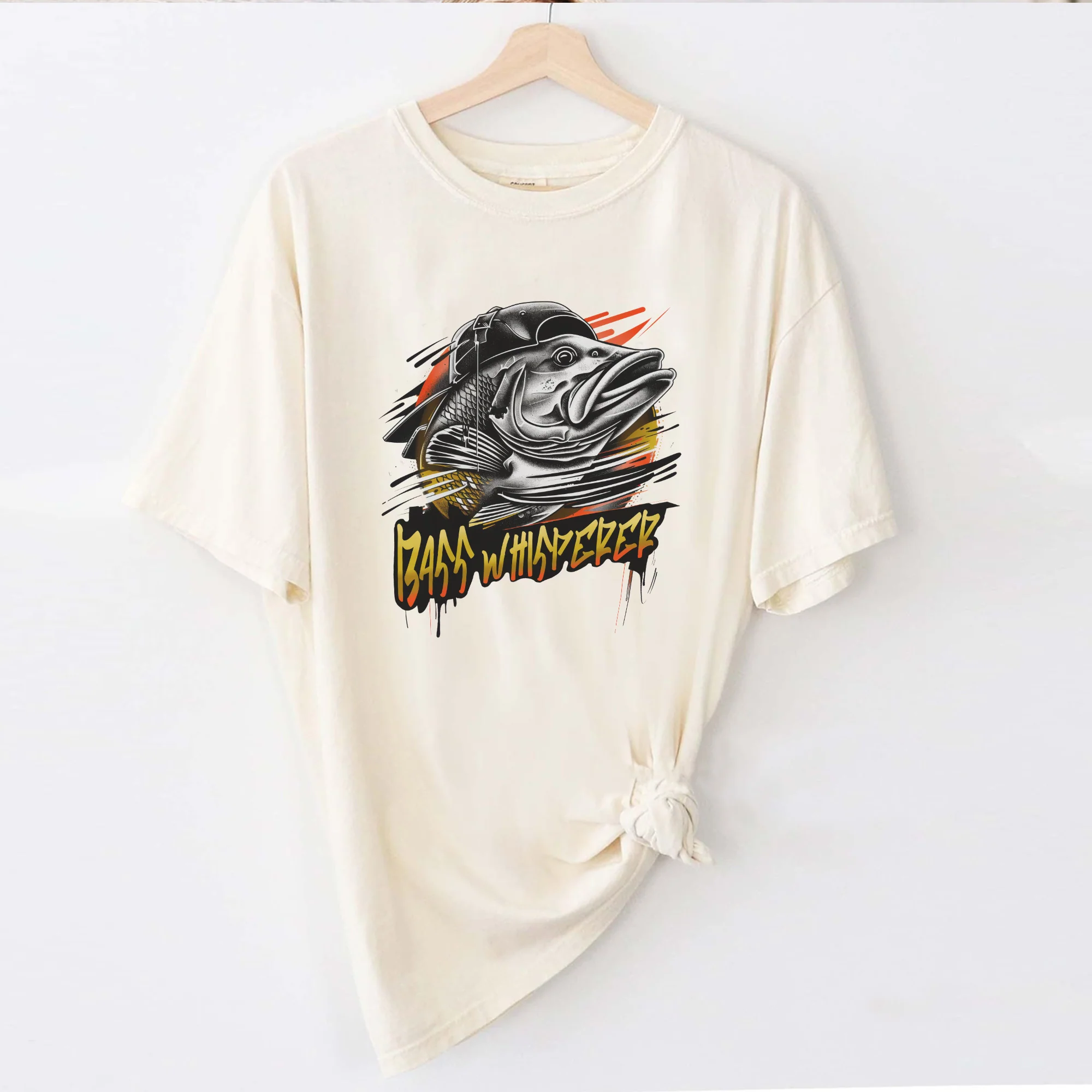 Funny Fishing Shirt - There��s Nothing a Beer & Fishing Can��t Fix Tee - Beer Lover Fisherman Gift �C Natural �C Up To 5XL