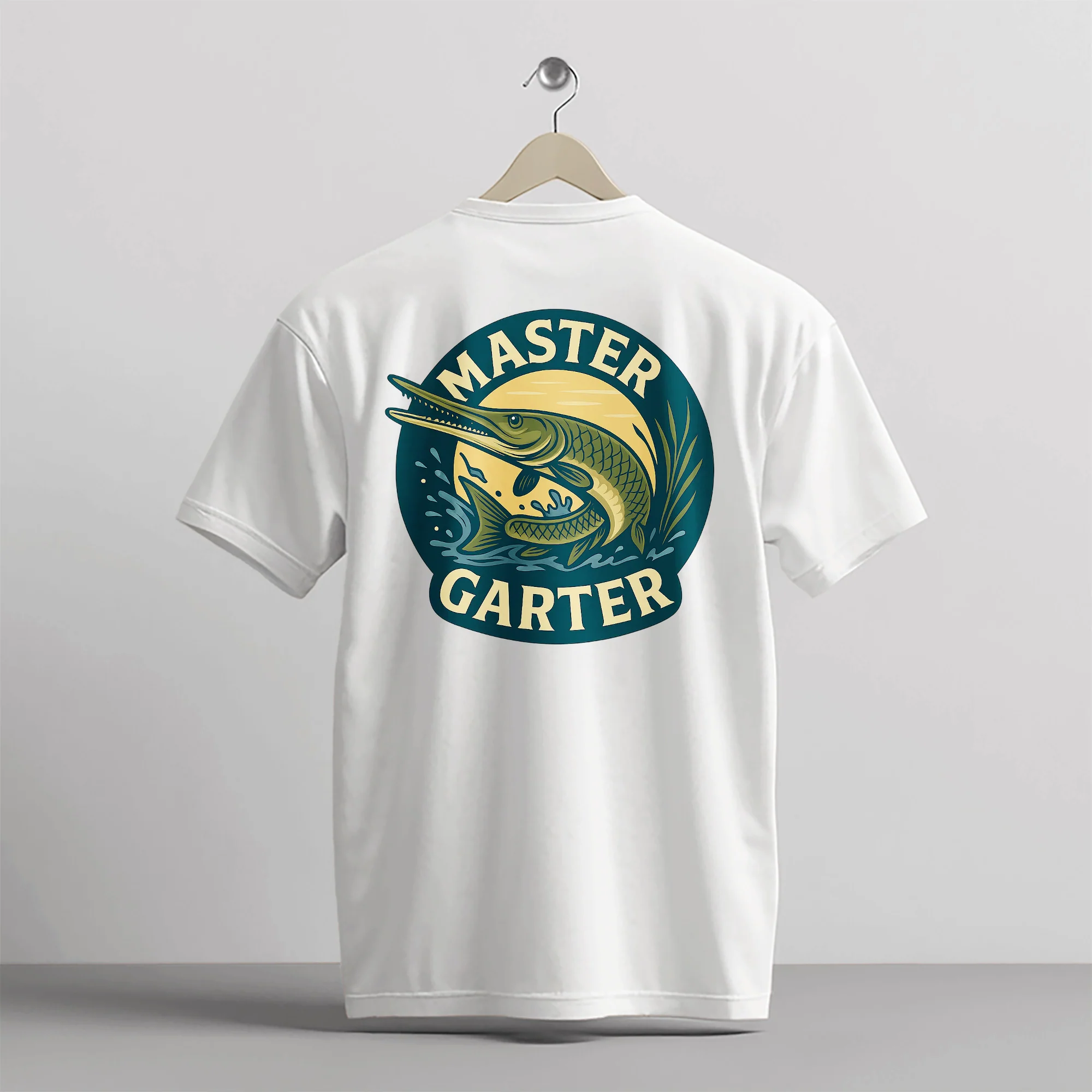 Alligator Gar Fishing Tee - Master Garter Shirt �C Fisherman Gift �C White �C Up To 5XL