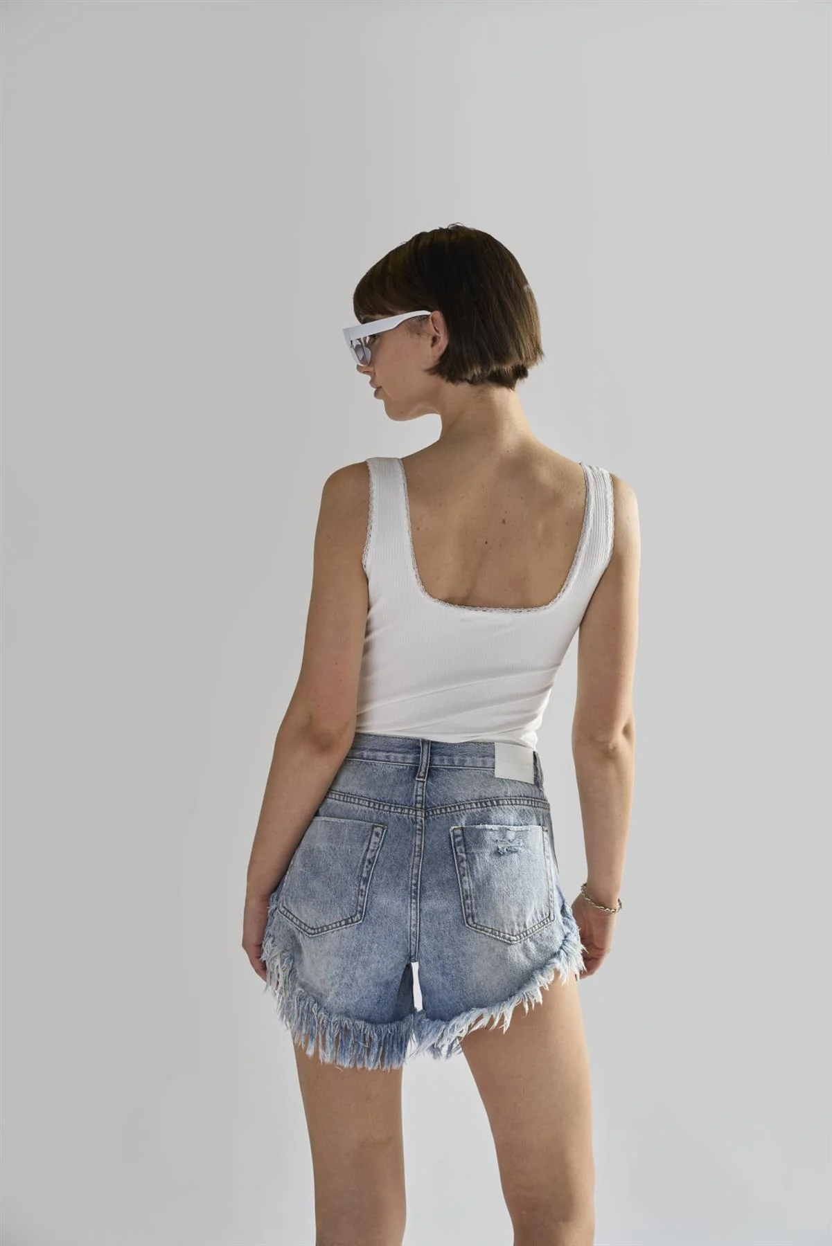 Off-White Square-Neck Bodysuit