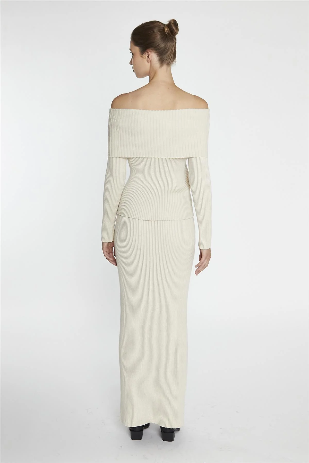 Pencil Maxi Skirt - Light Stone