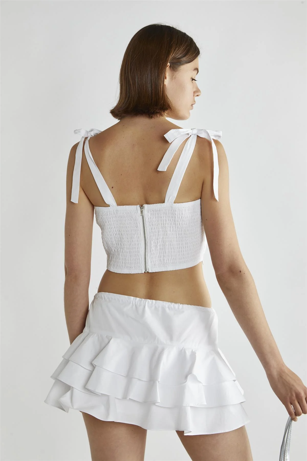 White Tutu Mini-Skirt
