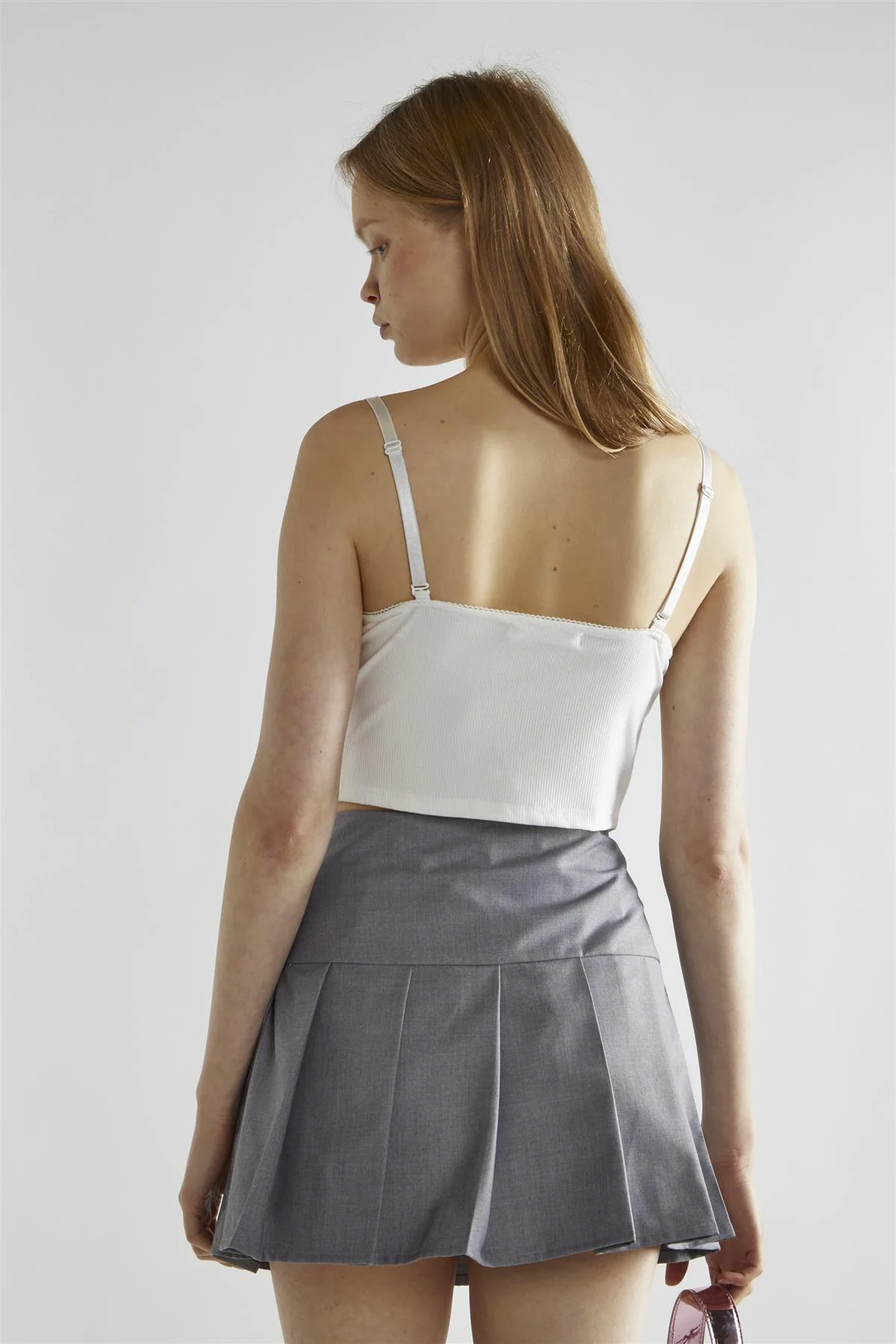 Off-White Sleeveless  Crop-Top