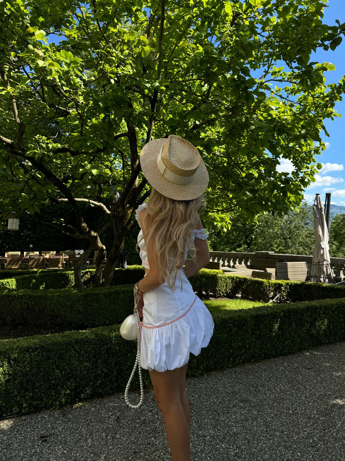 White Lace-Up Crop-Top
