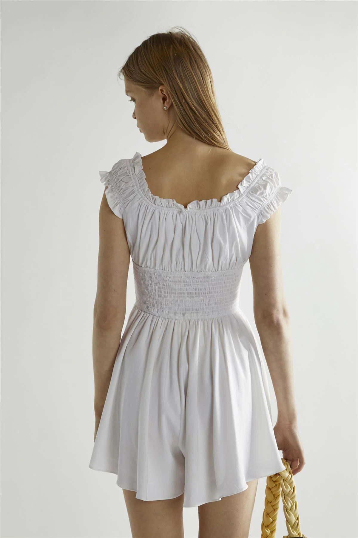 Off-White Scoop-Neck Playsuit