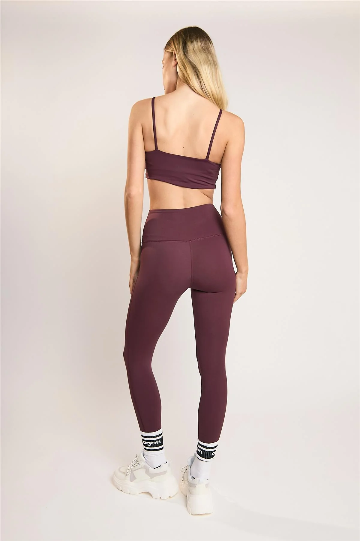 Signature Burgundy Seamless-Full-Length Leggings.