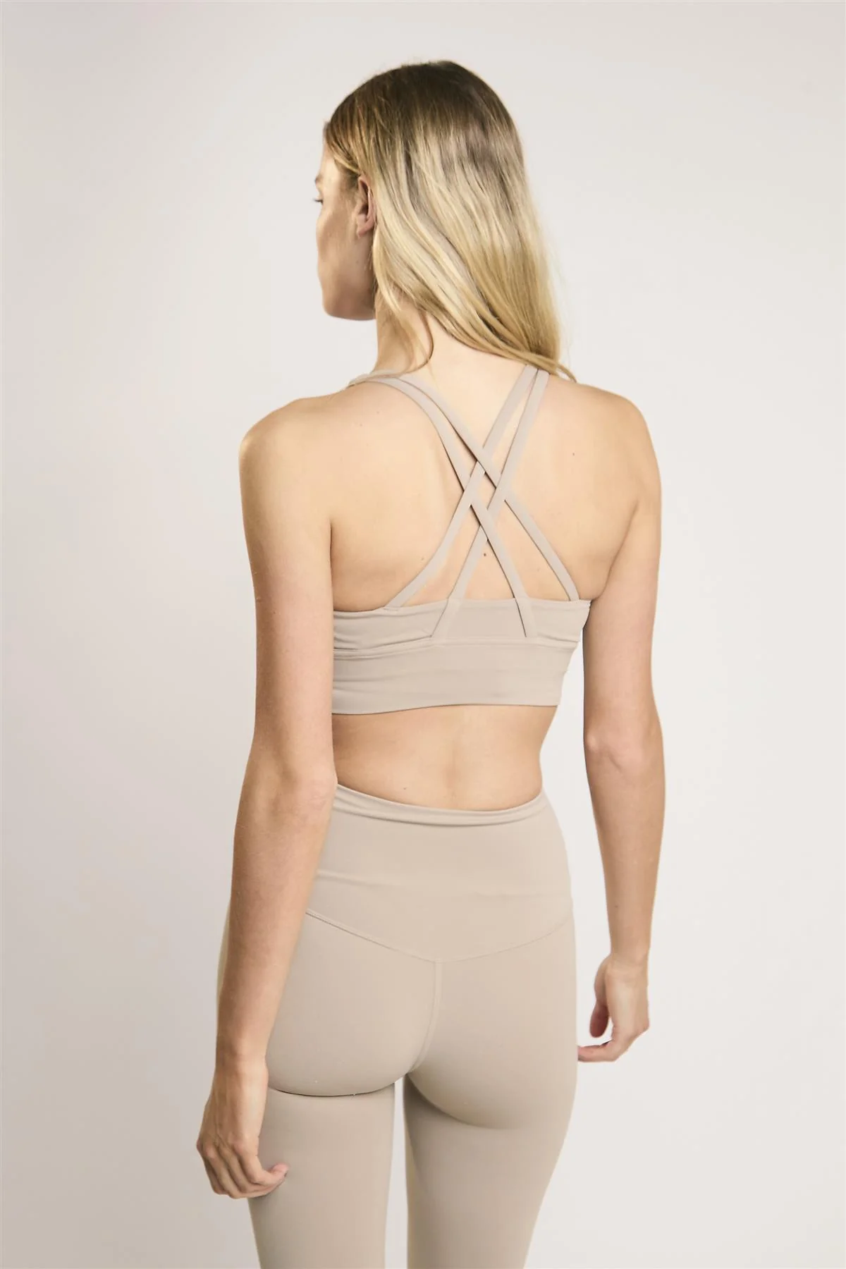 Signature Gravel Cross-Back Crop-Top