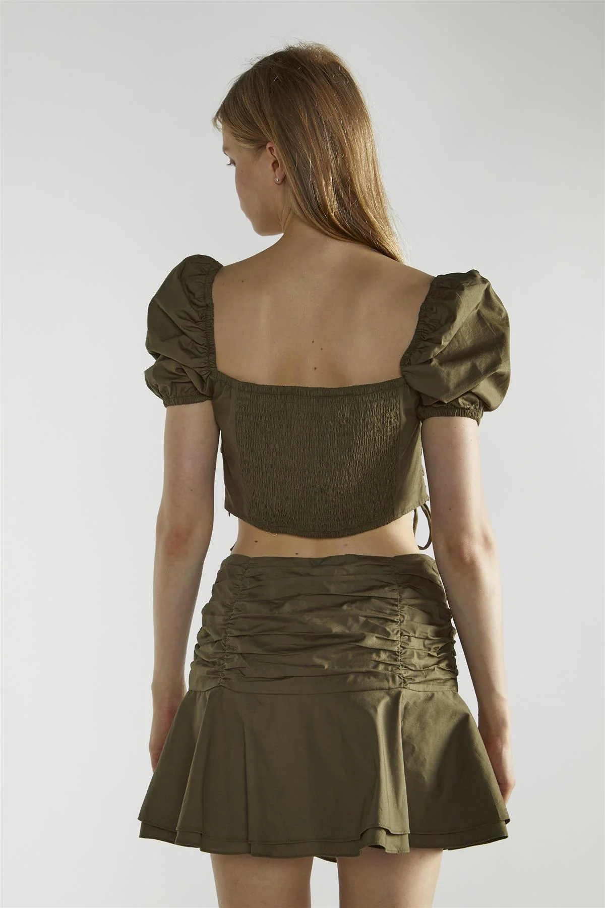 Khaki Tutu Mini -Skirt