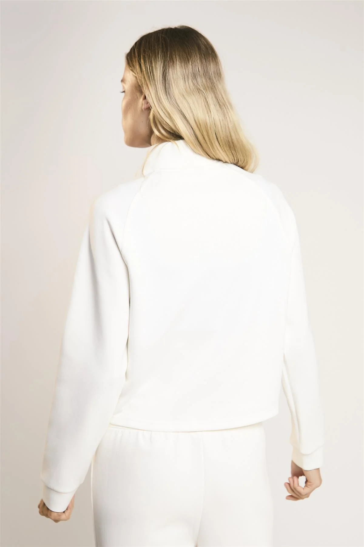 Agon Lounge Off White Full-Zip Jacket