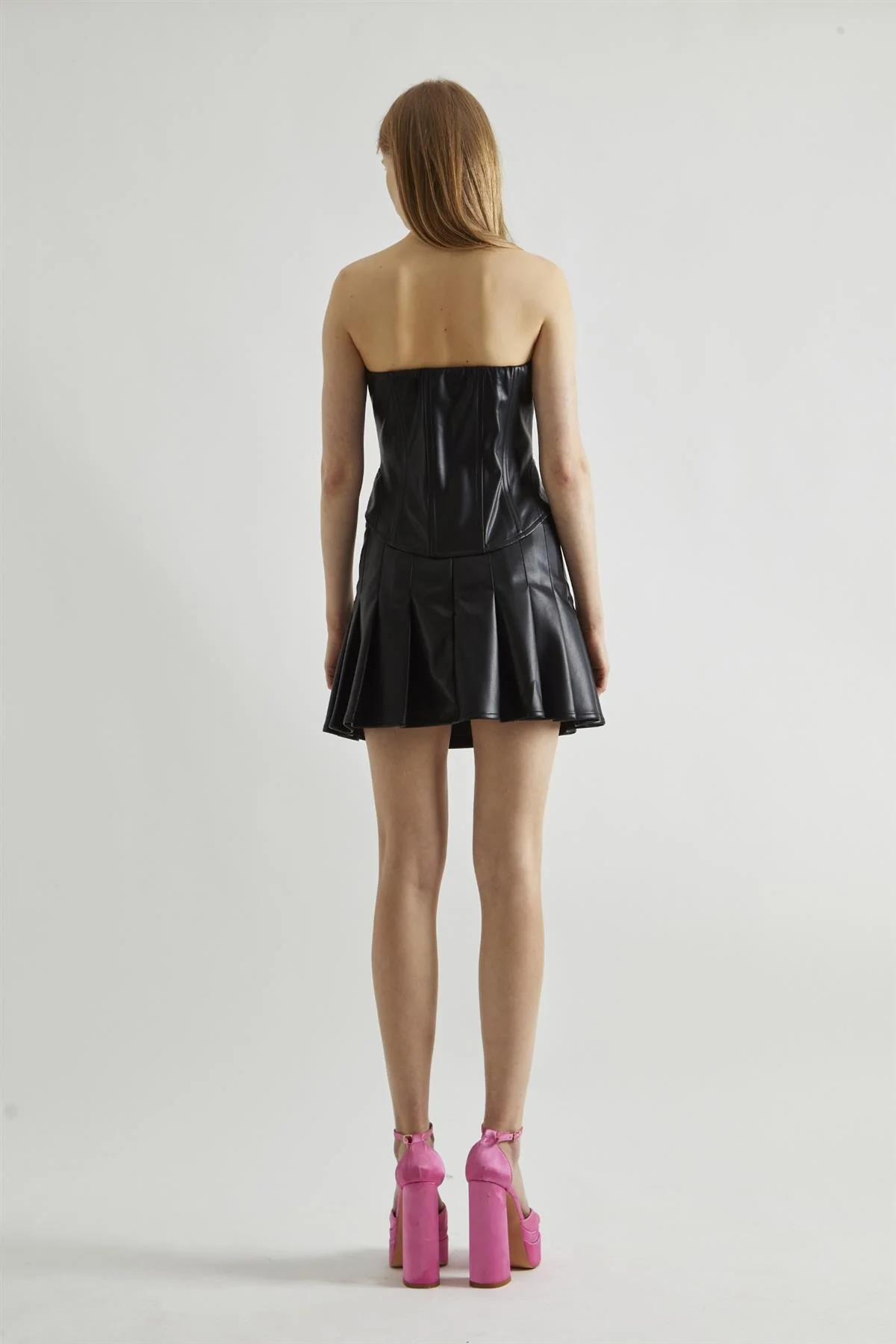 Black Zip-Through Corset-Top