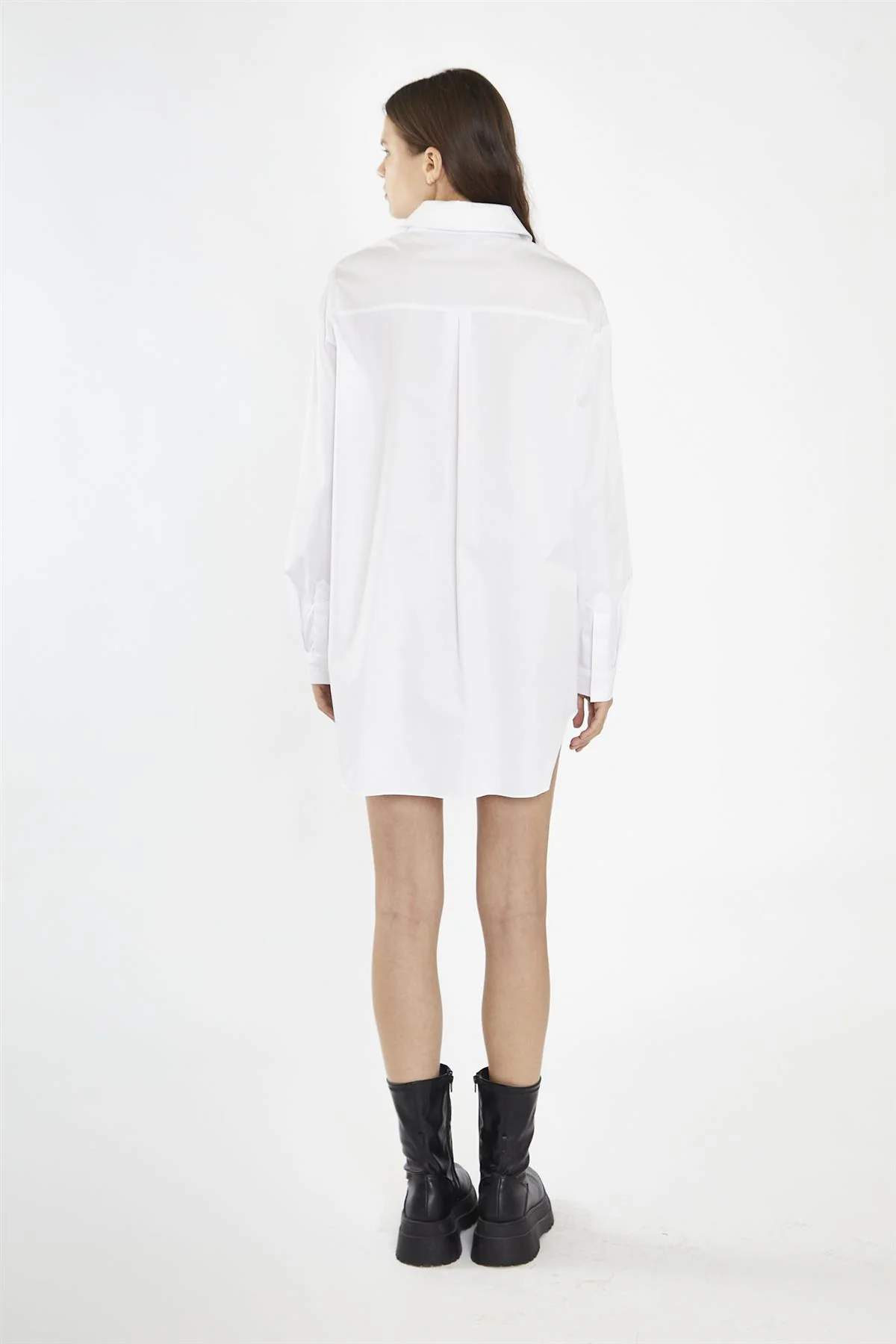 White Shirt Mini-Dress