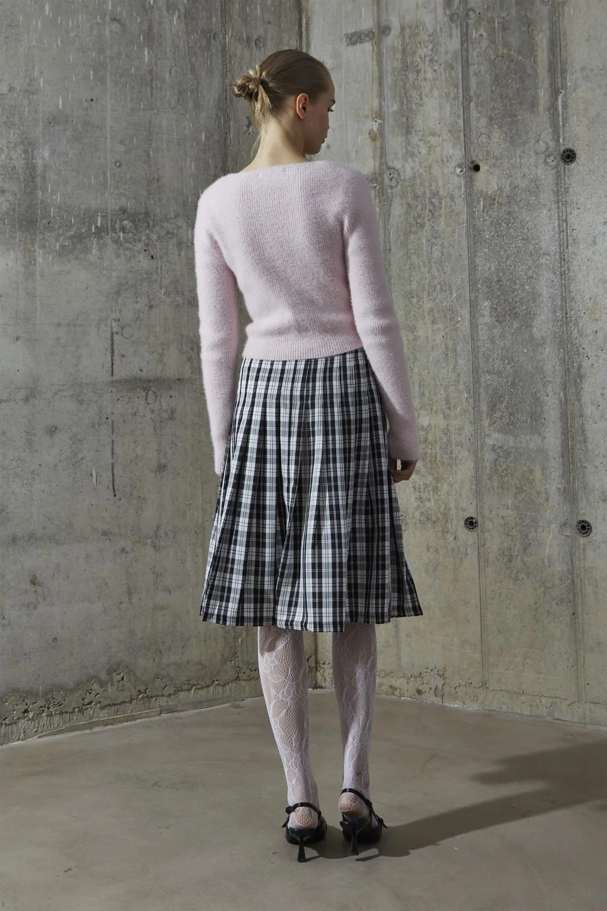Icy-Pink Square Neck Jumper