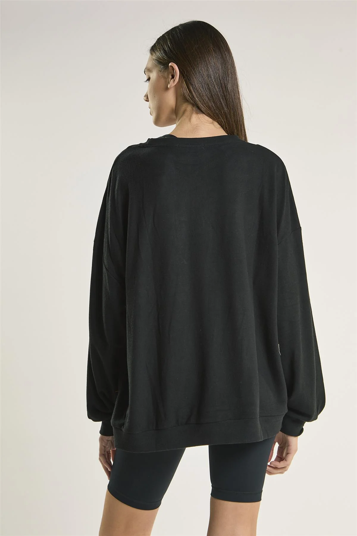 Black Oversized Sweatshirt