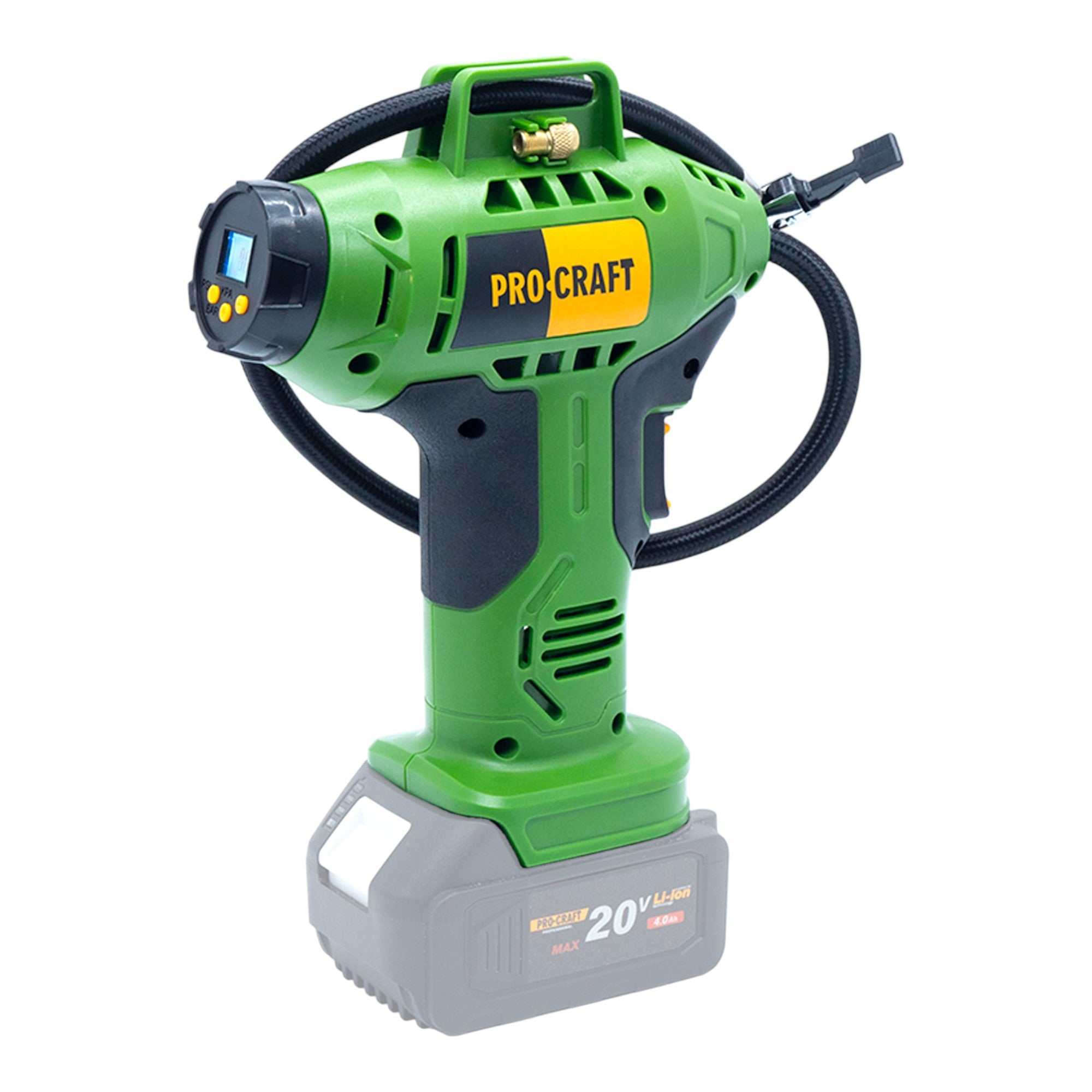 Procraft LK20 Akku Kompressor 20 V 11 bar + 1x Akku 4,0 Ah + Ladegerät