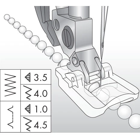 Pfaff 4mm Beading Foot