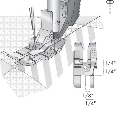 Pfaff Stitch in Ditch Foot for IDT System