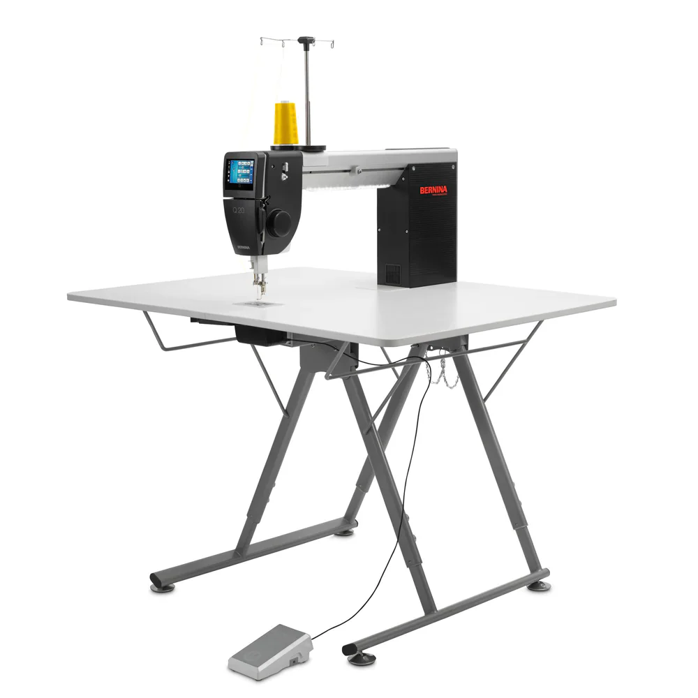 Bernina Q20 Longarm Quilting Machine with Height Adjustable Foldable Table